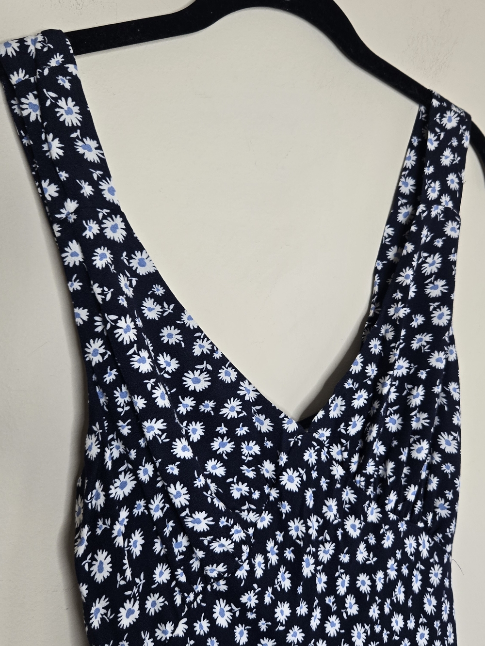 Reformation Beauden Floral Midi Dress Navy Daisy Sleeveless Size Large - Picture 2 of 11